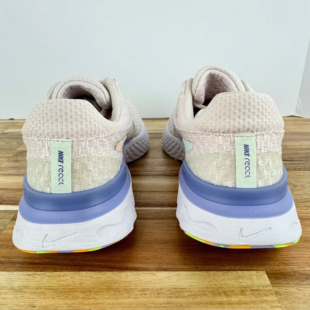 Nike React‎ Infinity Run Flyknit 3 Women's Running Shoes Pink Multi Size 6.5